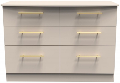 Product photograph of Haworth Kashmir Matt 6 Drawer Midi Chest from Choice Furniture Superstore