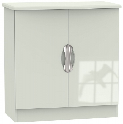 Product photograph of Camden Cashmere 2 Door Hall Cabinet from Choice Furniture Superstore