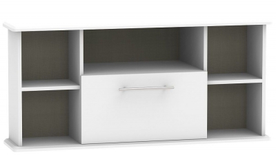 Product photograph of Sherwood Grey 115cm Corner Tv Unit from Choice Furniture Superstore