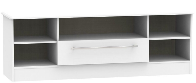 Product photograph of Sherwood Grey 145cm Wide Tv Unit from Choice Furniture Superstore
