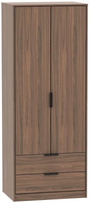 Product photograph of Hong Kong 2 Door 2 Drawer Wardrobe from Choice Furniture Superstore