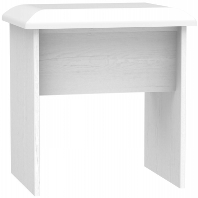 Product photograph of Dorset White Stool from Choice Furniture Superstore