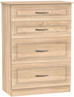 Product photograph of Dorset 4 Drawer Deep Chest from Choice Furniture Superstore