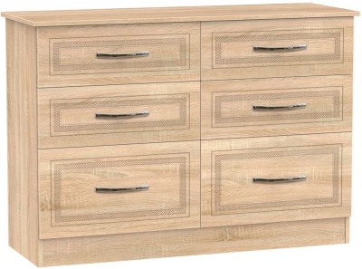 Product photograph of Dorset 6 Drawer Midi Chest from Choice Furniture Superstore