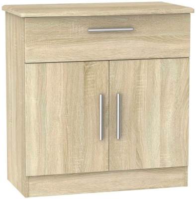 Knightsbridge Oak Effect Compact Sideboard 2 Doors