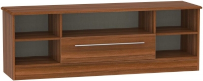 Product photograph of Sherwood Walnut Effect 145cm Wide Tv Unit from Choice Furniture Superstore