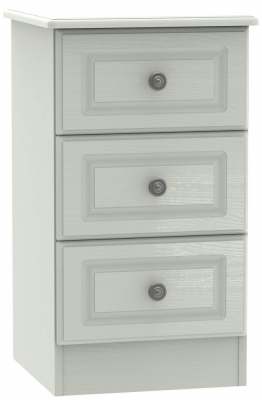 Product photograph of Pembroke Cashmere 3 Drawer Beside Cabinet from Choice Furniture Superstore