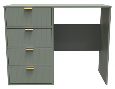 Product photograph of Linear Reed Green 4 Drawer Desk from Choice Furniture Superstore