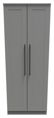 Product photograph of Beverley 2 Door Tall Plain Wardrobe from Choice Furniture Superstore