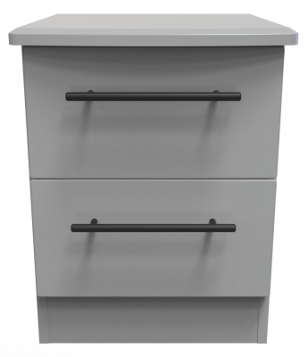 Product photograph of Beverley 2 Drawer Bedside Cabinet from Choice Furniture Superstore
