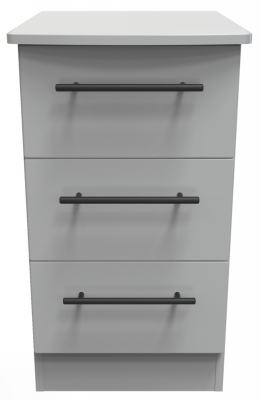 Product photograph of Beverley 3 Drawer Bedside Cabinet from Choice Furniture Superstore