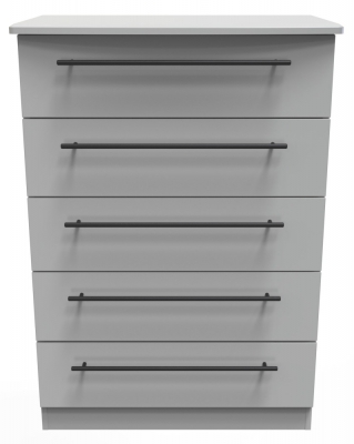 Product photograph of Beverley 5 Drawer Chest from Choice Furniture Superstore