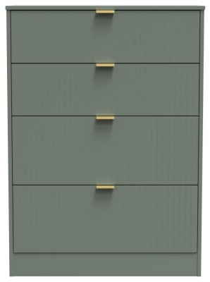 Product photograph of Nashville Green 4 Drawer Deep Chest from Choice Furniture Superstore