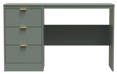 Product photograph of Nashville Green 3 Drawer Desk from Choice Furniture Superstore