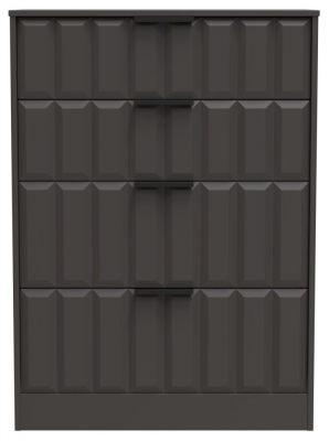 Product photograph of New York Graphite 4 Drawer Deep Chest from Choice Furniture Superstore