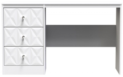 Product photograph of San Jose White 3 Drawer Desk from Choice Furniture Superstore