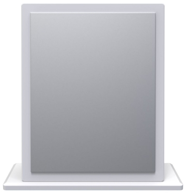 Product photograph of Worcester White Gloss Small Mirror from Choice Furniture Superstore