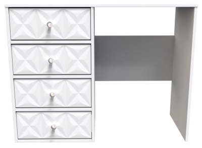Product photograph of Pixel Matt White Desk from Choice Furniture Superstore