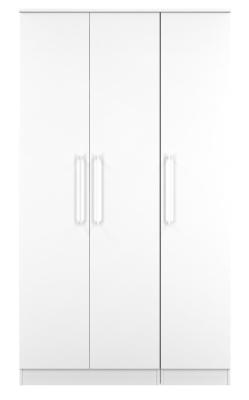 Product photograph of Worcester White 3 Door Tall Triple Wardrobe from Choice Furniture Superstore