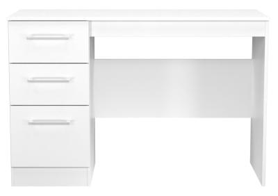 Product photograph of Worcester White 3 Drawer Desk from Choice Furniture Superstore