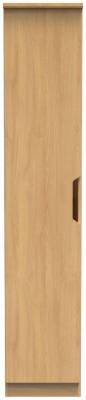 Bella Modern Oak 1 Door Single Wardrobe W 47cm X D 60cm