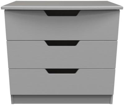 Bella Grey Ash 3 Drawer Small Chest