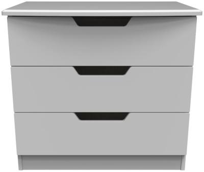 Bella Grey 3 Drawer Small Chest