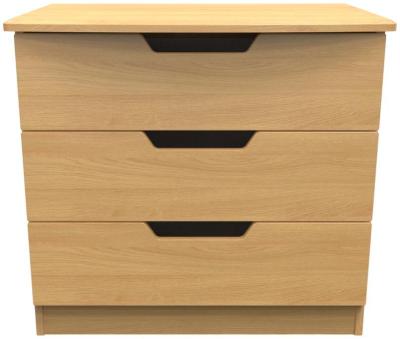 Bella Modern Oak 3 Drawer Small Chest