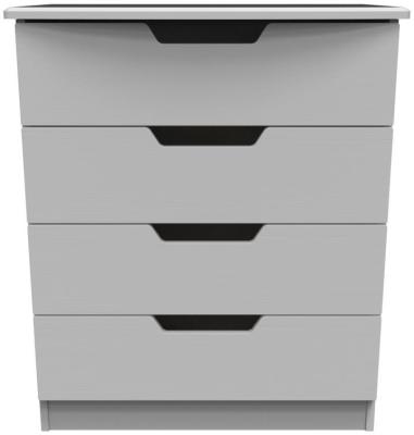 Bella Grey Ash 4 Drawer Chest