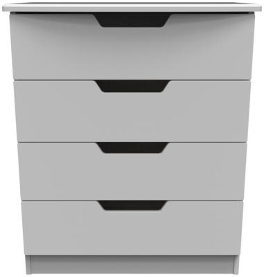 Bella Grey 4 Drawer Chest