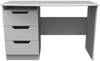 Product photograph of Bella Grey Ash 3 Drawer Desk from Choice Furniture Superstore