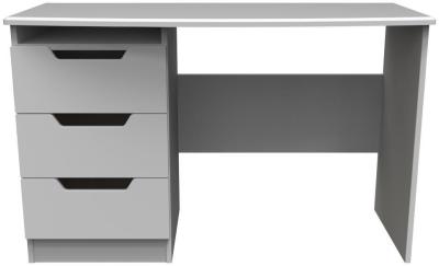 Product photograph of Bella Grey 3 Drawer Desk from Choice Furniture Superstore