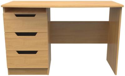 Bella Modern Oak 3 Drawer Single Pedestal Desk