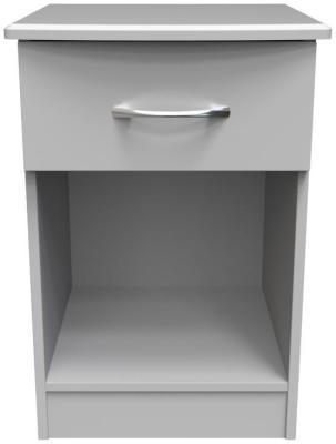 Eve Grey 1 Drawer Bedside Cabinet