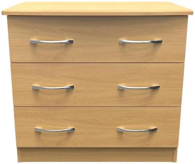 Eve Modern Oak 3 Drawer Small Chest