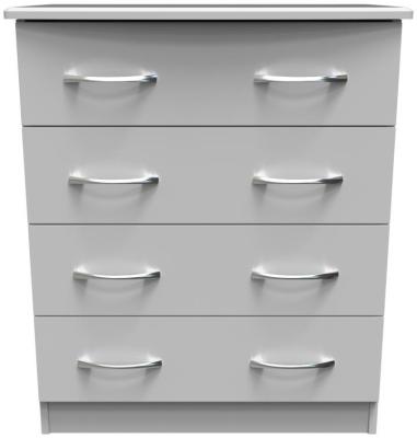 Eve Grey 4 Drawer Chest