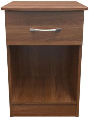 Eve Walnut 1 Drawer Bedside Cabinet