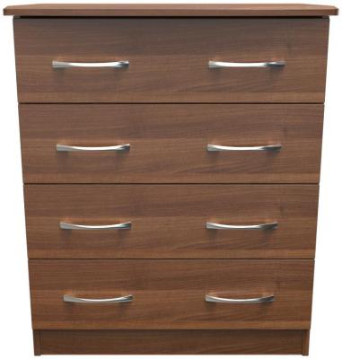 Eve Walnut 4 Drawer Chest