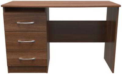 Eve Walnut Effect 3 Drawer Desk