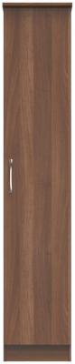 Eve Walnut 1 Door Single Wardrobe W 37cm X D 53cm