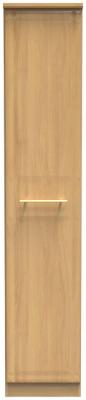 Faye Modern Oak 1 Door Single Wardrobe W 37cm X D 595cm