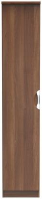 Flora Walnut 1 Door Single Wardrobe W 37cm X D 595cm