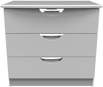 Flora Grey 3 Drawer Small Chest