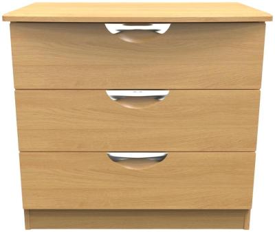 Flora Modern Oak 3 Drawer Small Chest