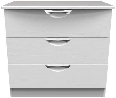 Flora White Ash 3 Drawer Small Chest