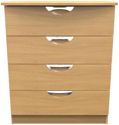 Flora Modern Oak 4 Drawer Chest