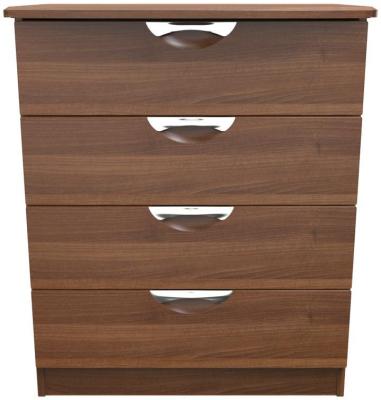 Flora Walnut 4 Drawer Chest