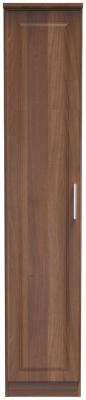 Gina Walnut 1 Door Single Wardrobe W 37cm X D 595cm