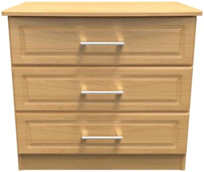 Gina Modern Oak 3 Drawer Small Chest