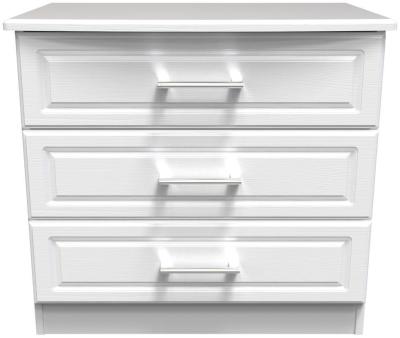 Gina White Ash 3 Drawer Small Chest